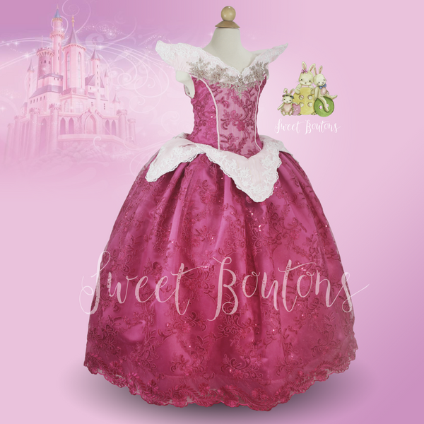 Dreamer Princess Pink Lace gown