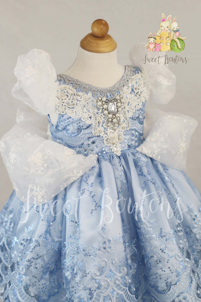 Her Royal Highness Couture Lace knee Length Dress