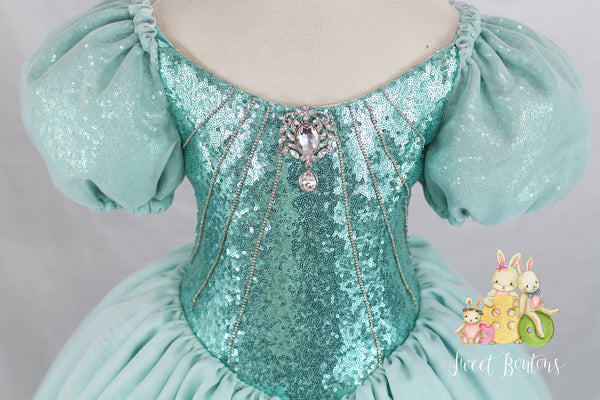 "Under the Sea Princess"  Green Gown
