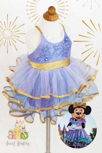 Disney 50th Anniversary Inspired Minnie Mouse Skirted Romper