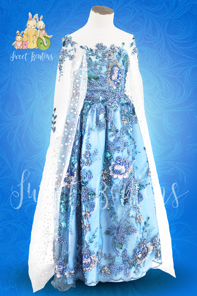 Couture Ice Queen Beaded Gown