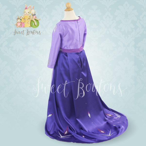 Ice Queen Lilac Dress with train