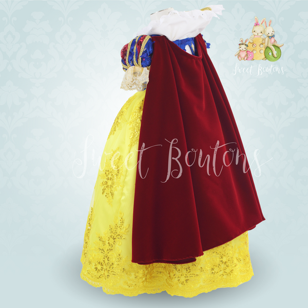 Couture Snow White lace ball gown