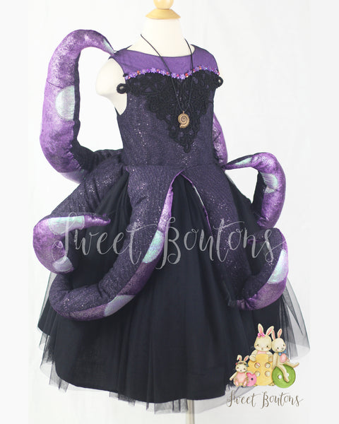 Ursula inspired Sea Witch Girl Dress