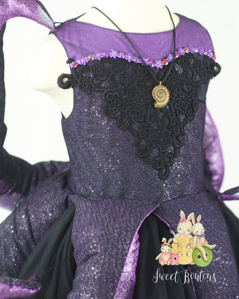 Ursula inspired Sea Witch Girl Dress